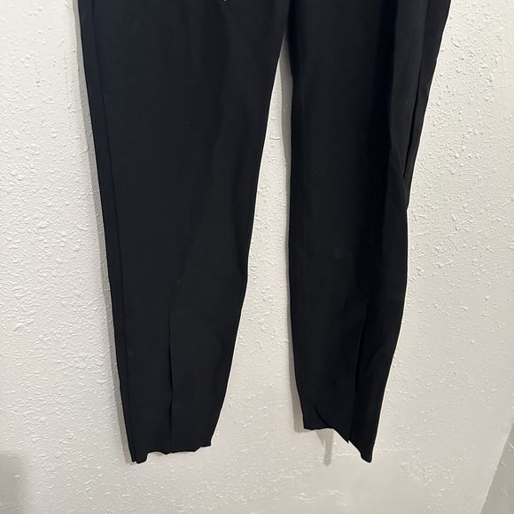 Athleta Tights Pants Womens 8 Black Interstellar Split Hem Zip Waist Travel - Picture 4 of 11